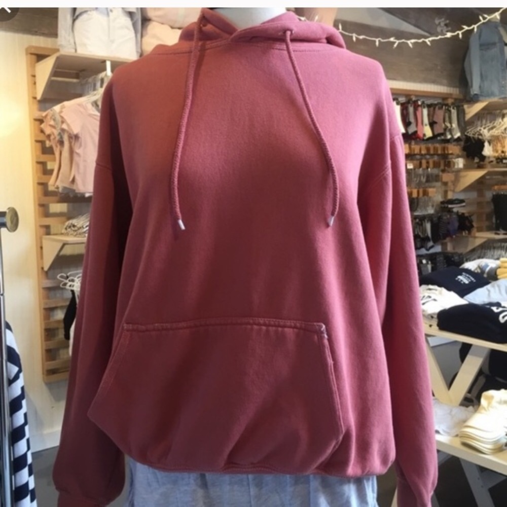 Brandy Melville dusty rose christy hoodie